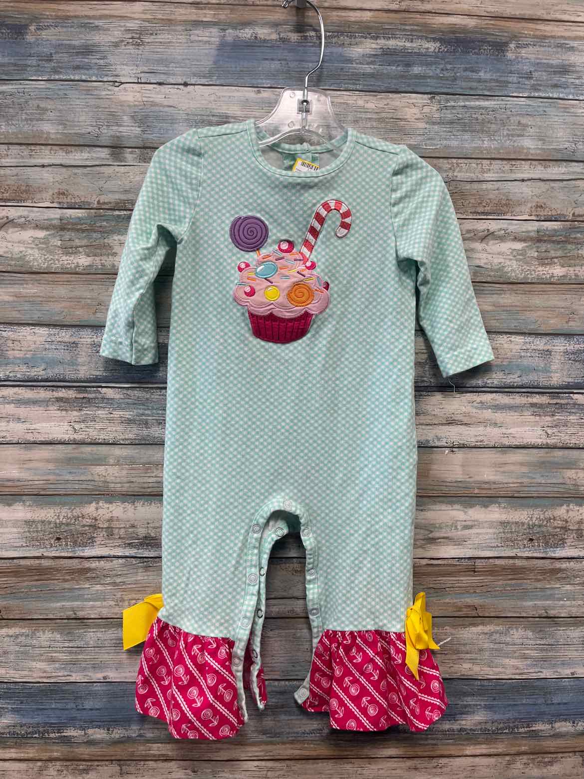 18months Ricrac & ruffles Onesy