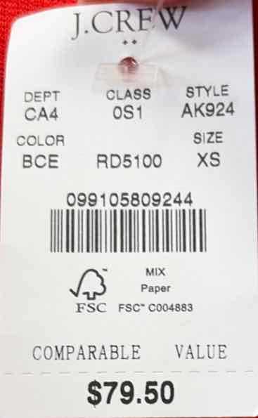 Size XS J.Crew Dress