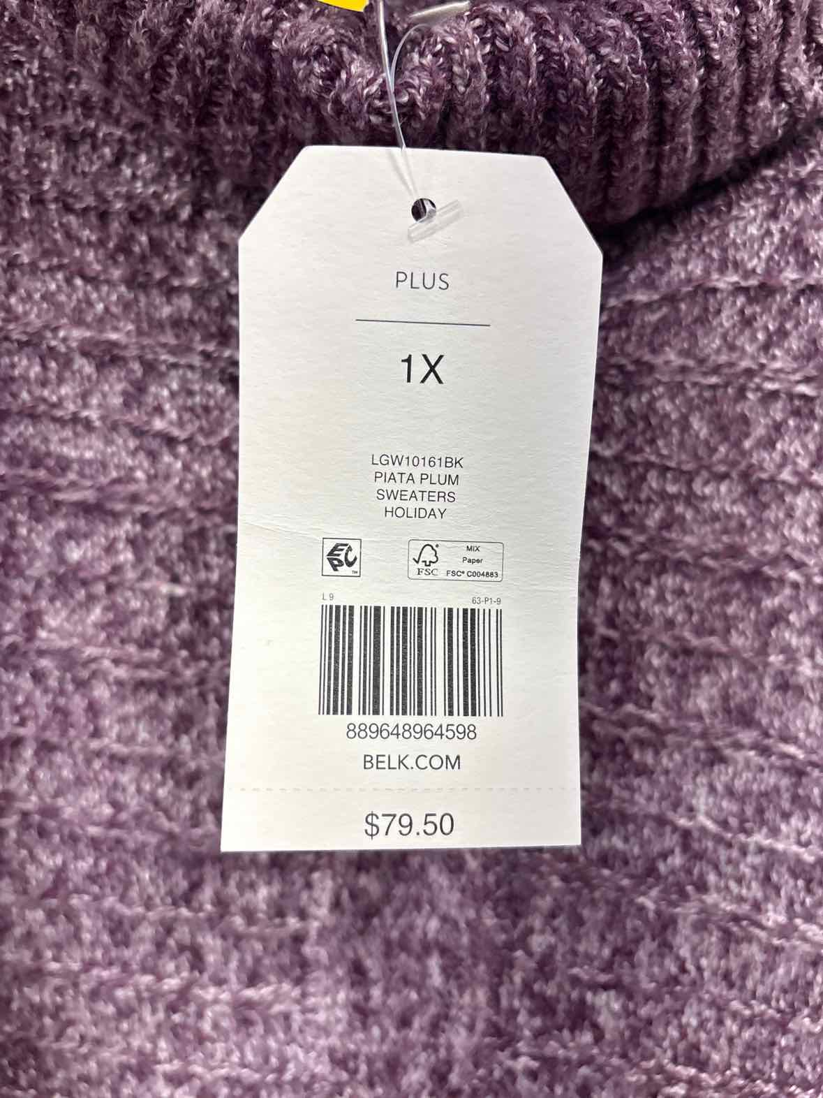 Size 1X WonderFly Sweater