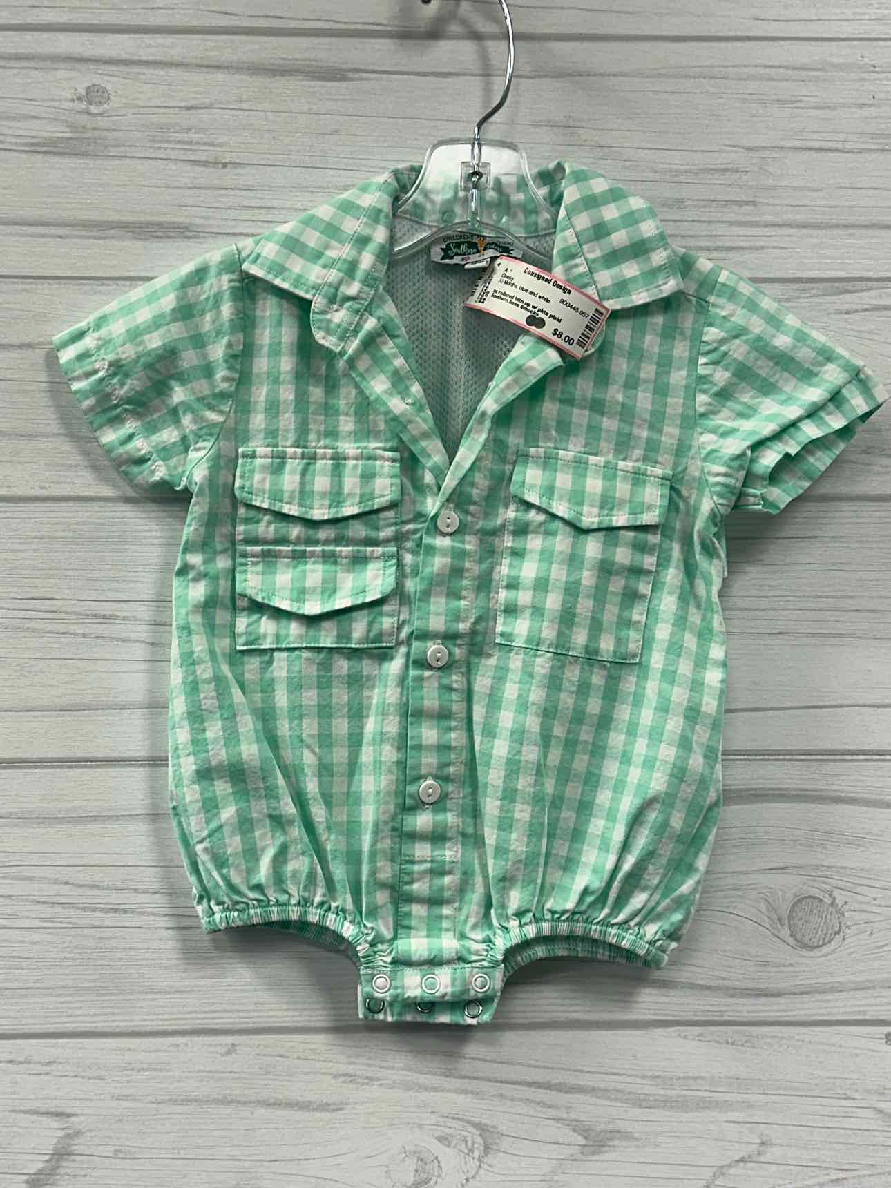 12 Months Southern Sass Smocks Onesy