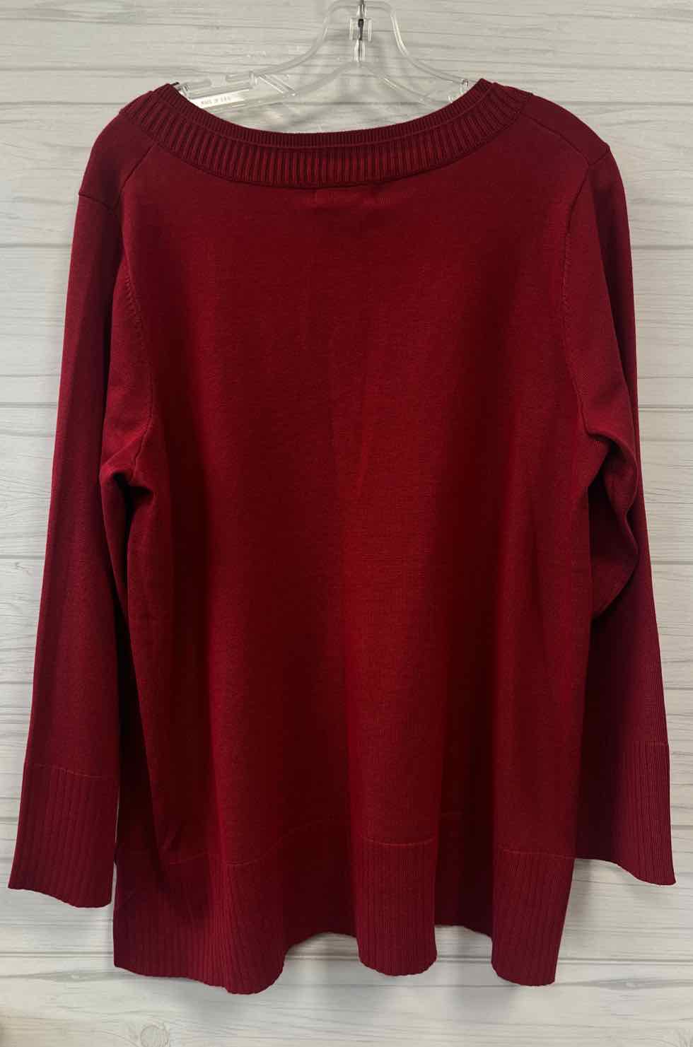 Size 1X Cable and Gauge Sweater
